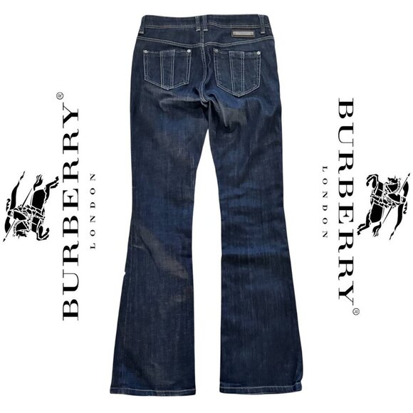 BURBERRY Women’s Classic Bootcut Jeans – Dark Blue – Size 25-26 - Picture 8 of 8